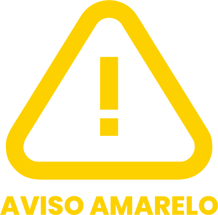 aviso amarelo